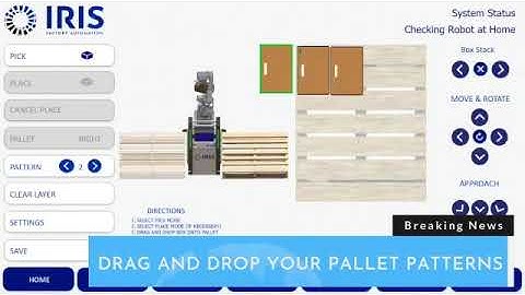 IRIS Palletizing Wizard Software