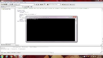 Execution file of a program in FORTRAN 90 | Factorial of an integer n and integers from 1 to n.