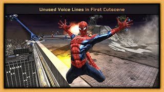 Spider-Man: Web of Shadows - Unused Voice Lines in First Cutscene