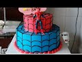 How to make  spiderman cake by phykun