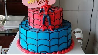 How to make spiderman cake by phykun