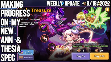 ANN & THESIA SPEC (AMDU) IS COMING ALONG NICELY! | WEEKLY UPDATE 9/18/2022 | MY HEROES: DUNGEON RAID