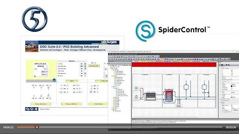 SpiderControl HMI Editor Version 8: SAIA DDC Suite Vorlagen in SCADA Projekt