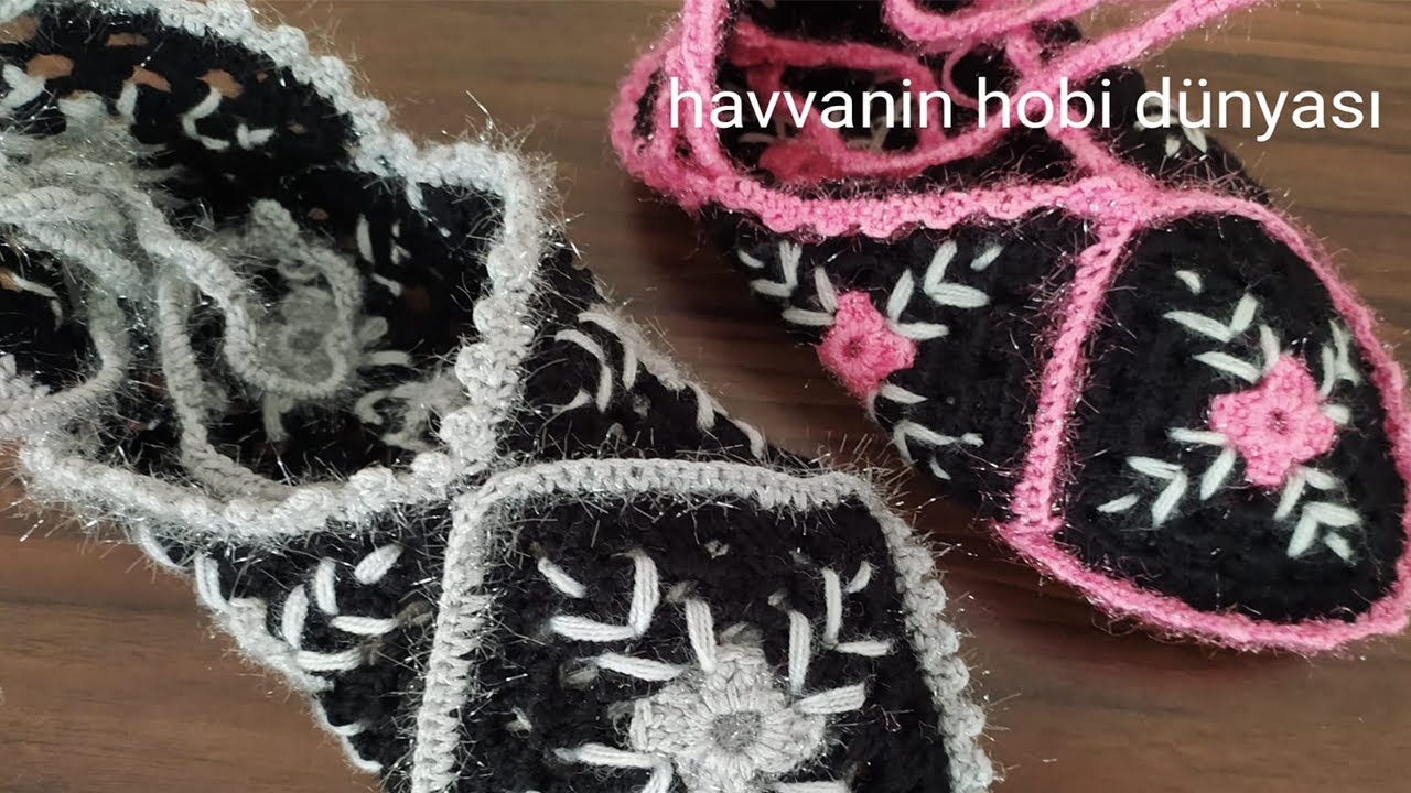 ÇOK BEĞENİLEN MOTİFLİ KOLAY PATİK MODELİNİN YAPILIŞI&GELİN PATİĞİ