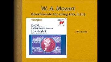Mozart, Divertimento for String Trio, K.563 - Video Score - L