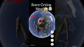 Scary Crying Head? Found On Google Earth #viral#google_earth#shorts
