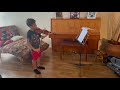 Santiago playing Allegreto, O Come Little Children &amp; Perpetual Motion