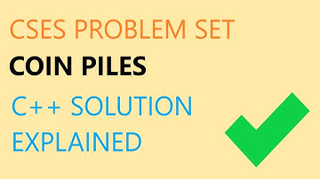 CSES Coin Piles | C++ solution | simple algebra problem