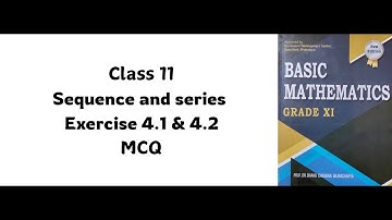 Class 11| Sequence and series MCQ | Basic maths | #neb