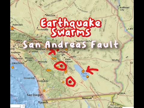 भूकंप दक्षिणी कैलिफोर्निया ... सैन एंड्रियास फॉल्ट क्षेत्र .. सोमवार अद्यतन 3/14/2022