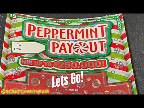 Peppermint Payout‼️#lottery #scratchofftickets #scratching #calotteryscratchers #like #subscribe