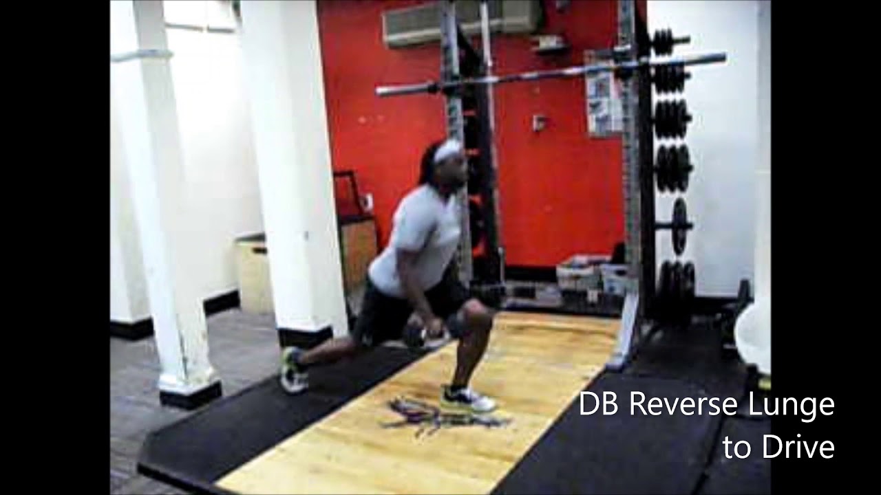 DB Reverse Lunge to Drive - YouTube