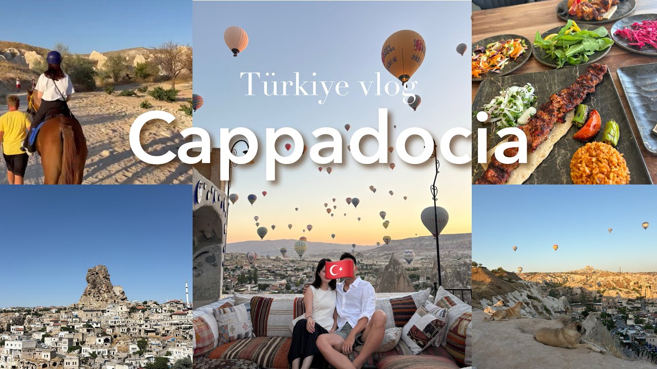 カッパドキアVLOG｜大感動のカッパドキア❤️‍🔥🐎洞窟ホテル｜気球｜レッドツアー｜サンセット｜乗馬｜トルコグルメ