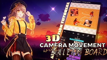 3d bulletin board camera movement | alight motion ae inspired #2