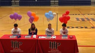 HHPrep NLI signing on November 14th, 2018 in the fieldhouse