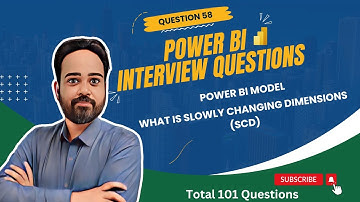 Power BI Interview Question: What is Slowly Changing Dimensions (SCD) in Data Warehousing?