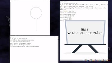 [Lập trình Python] Bài 4 Vẽ hình với turtle Phần 1