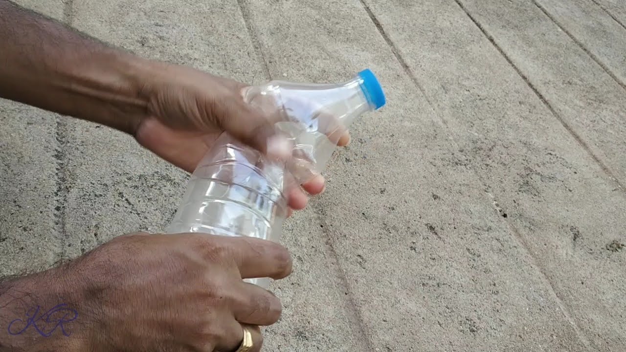 Air Pressure experiment How to shoot the cap of the bottle water