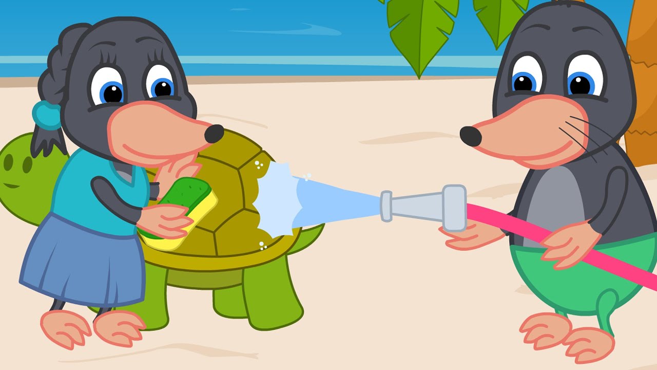 Benny Mole em Español - la Tortuga es una Nueva Amiga Dibujos animados para  niños - thptnganamst.edu.vn