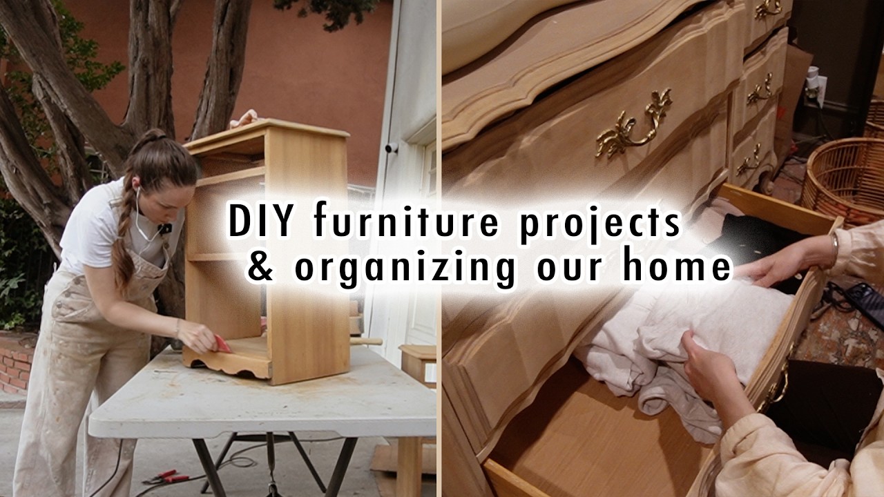 DIY furniture projects & organizing our home | MaCenna Lee