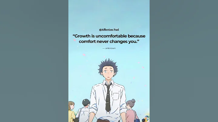 Growth Is Uncomfortable #GrowthMindset #Motivation #AnimeQuotes #Inspiration #PersonalDevelopment