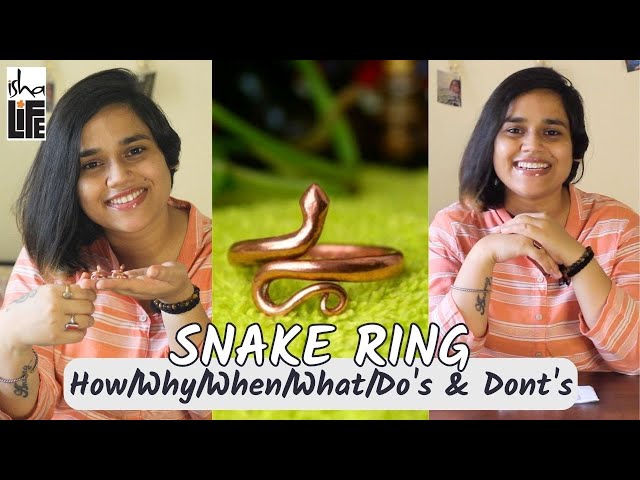 Copper Snake Ring - Consecrated — Isha Life Malaysia