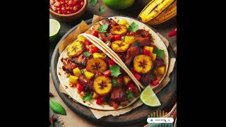 Gordan Ramsay level 🇹🇹🇲🇽 New recipes - Trinidadian-Mexican Jerk Tacos with Plantain Salsa 🍽 📖