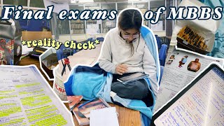 my first professional exams of MBBS *stressful*