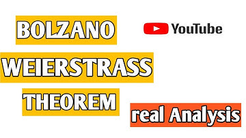 Bolzano weierstrass theorem  l real Analysis l   BWT l