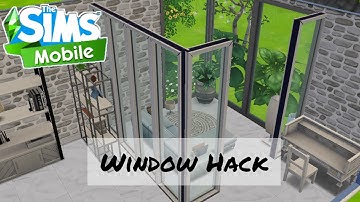 How to Glitch Windows in Sims Mobile || The Sims Mobile || #glitch #simsmobile #simsmobilehouse