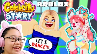 Celebrity Story in Roblox  I Dance with a CELEBRITY on STAGE!!!