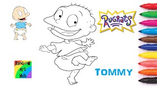 Coloring RUGRATS Tommy Pickles -  Nickelodeon Junior coloring page video