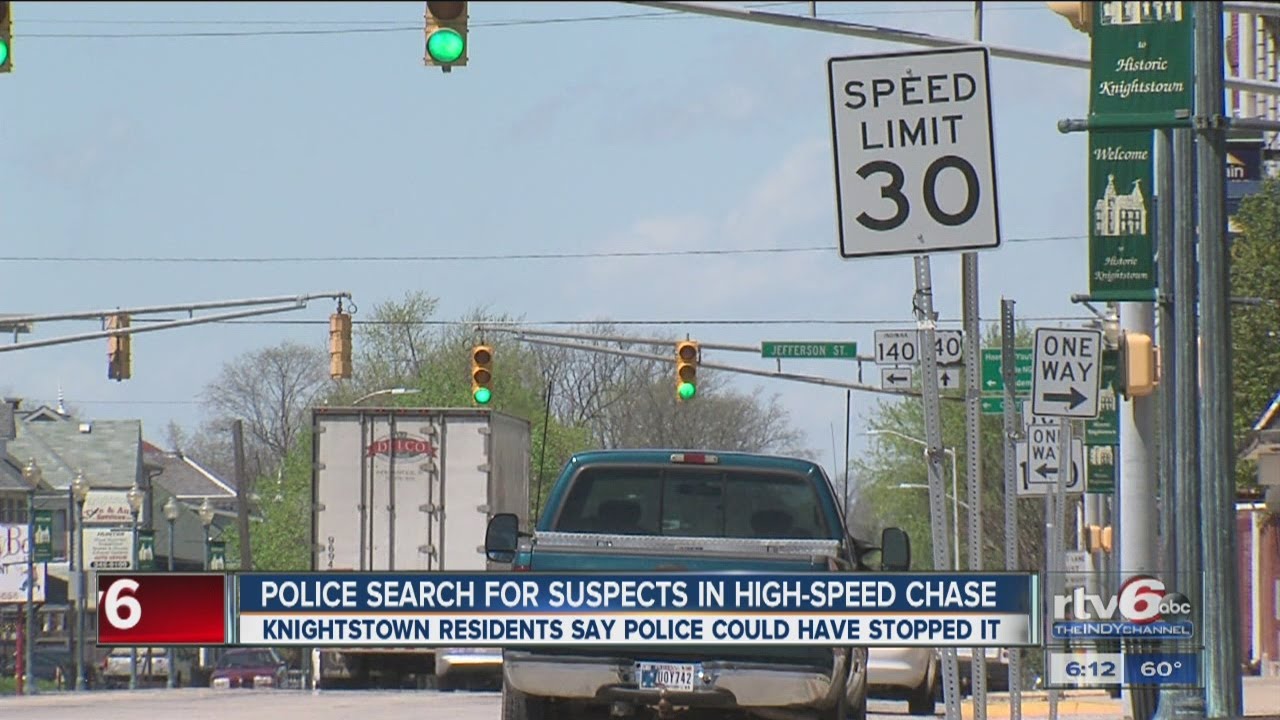 Police search for suspects in high-speed chase - YouTube