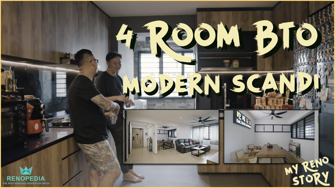 Stunning Scandinavian 4-Room HDB with Home Theatre System | My Reno ...