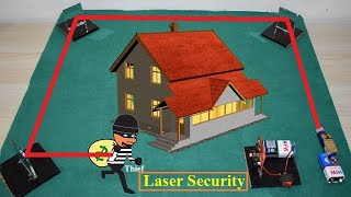 Laser Light Security Project, Science Project, Laser Home Security Alarm Project #science