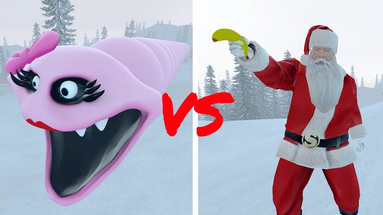 SANTA ON THE RUN FROM A MONSTER WORM 😱 | part 2