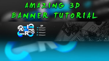 3D/2D Youtube Banner | Tutorial/template | Photoshop CC