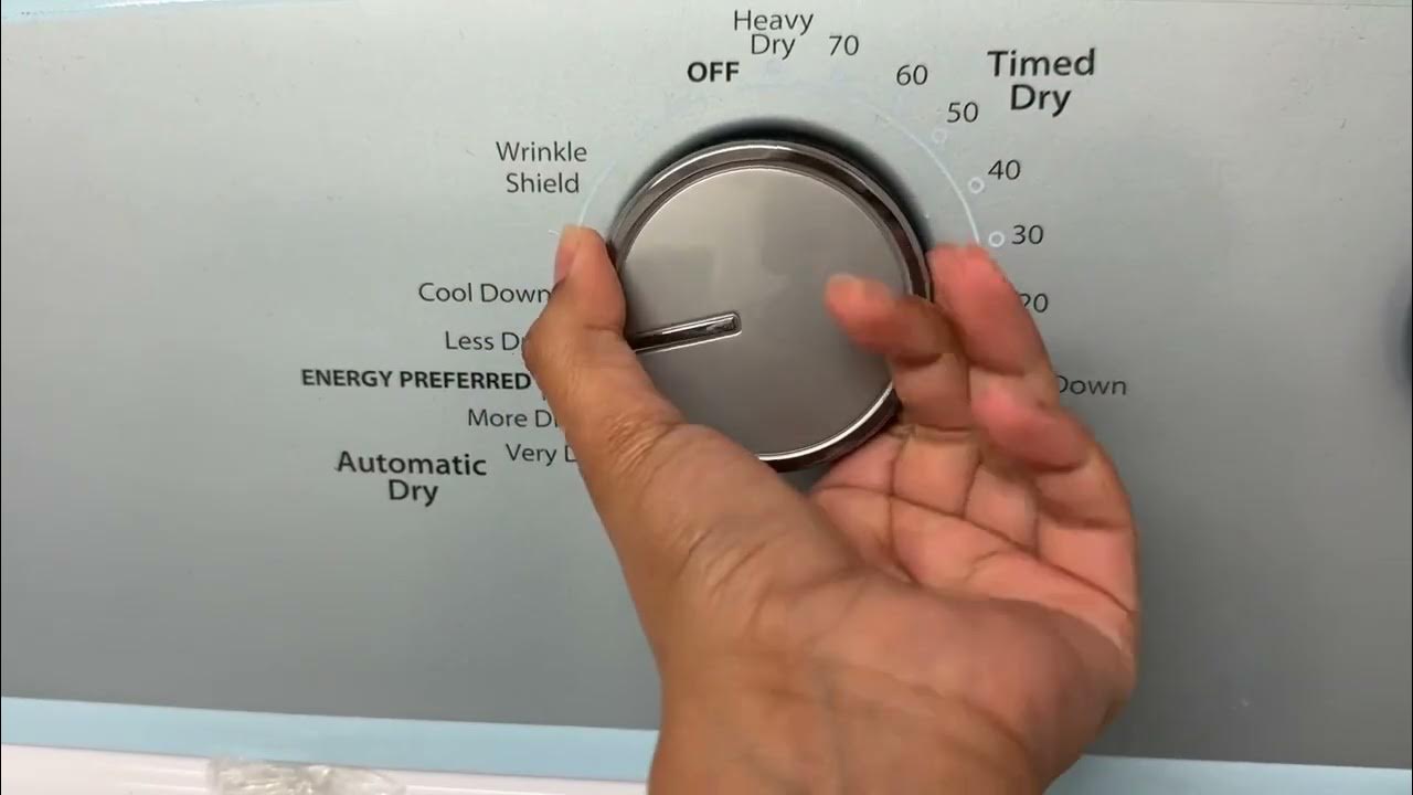 How to start Whirlpool Dryer Model WED4815EW YouTube