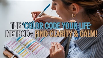 The "Color Code Your Life" Method: Find Clarity & Calm! #ColorCodeYourLife #OrganizationHacks