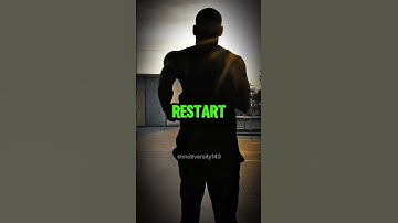 Restart, reset, and refocus. Never give up. Eric Thomas #motivation