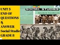 Grade 8 Social Studies Unit 5 Review Questions And Answer 