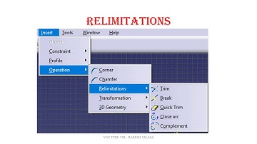 RELIMITATION TOOLS IN CATIA