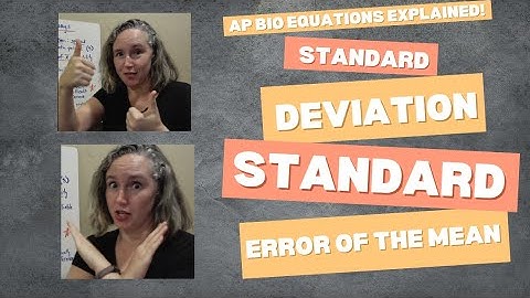 AP Bio Equations Explained | Standard Deviation and Standard Error of the Mean