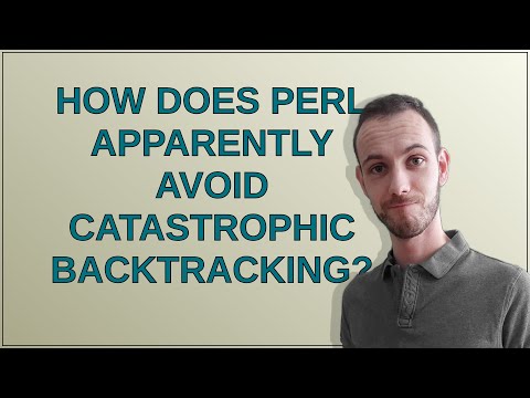 How does Perl apparently avoid catastrophic backtracking?