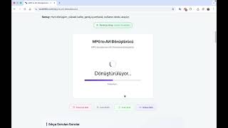 MPG to AVI Dönüştürücü Ücretsiz Online | MPG'yi AVI Video Formatına Çevir Aracı