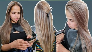 HOW TO HIGHLIGHTS FOR LONG HAIR| TAGALOG TUTORIAL | Chading