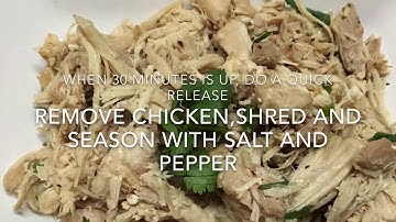 Kid makes PHO! 30 minute Pho Ga (chicken) in Instant Pot