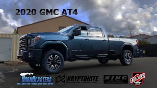 2020 GMC AT4 HD Kryptonite Leveling Kit, King Shocks and More!