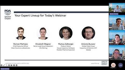 PDA DACH Chapter: Visual Inspection Webinar
