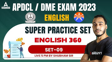 APDCL/DME English Question and Answers | Super Practice Set 9 | English 360 | Adda247 NE